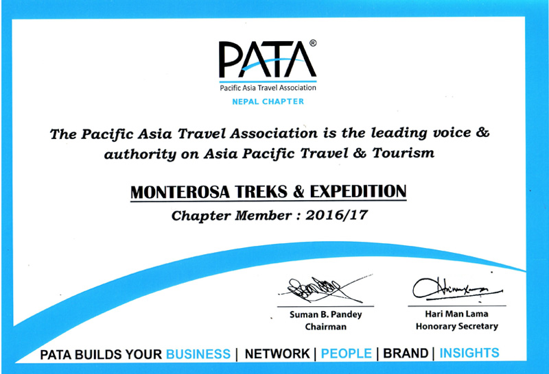 Pata Certificate
