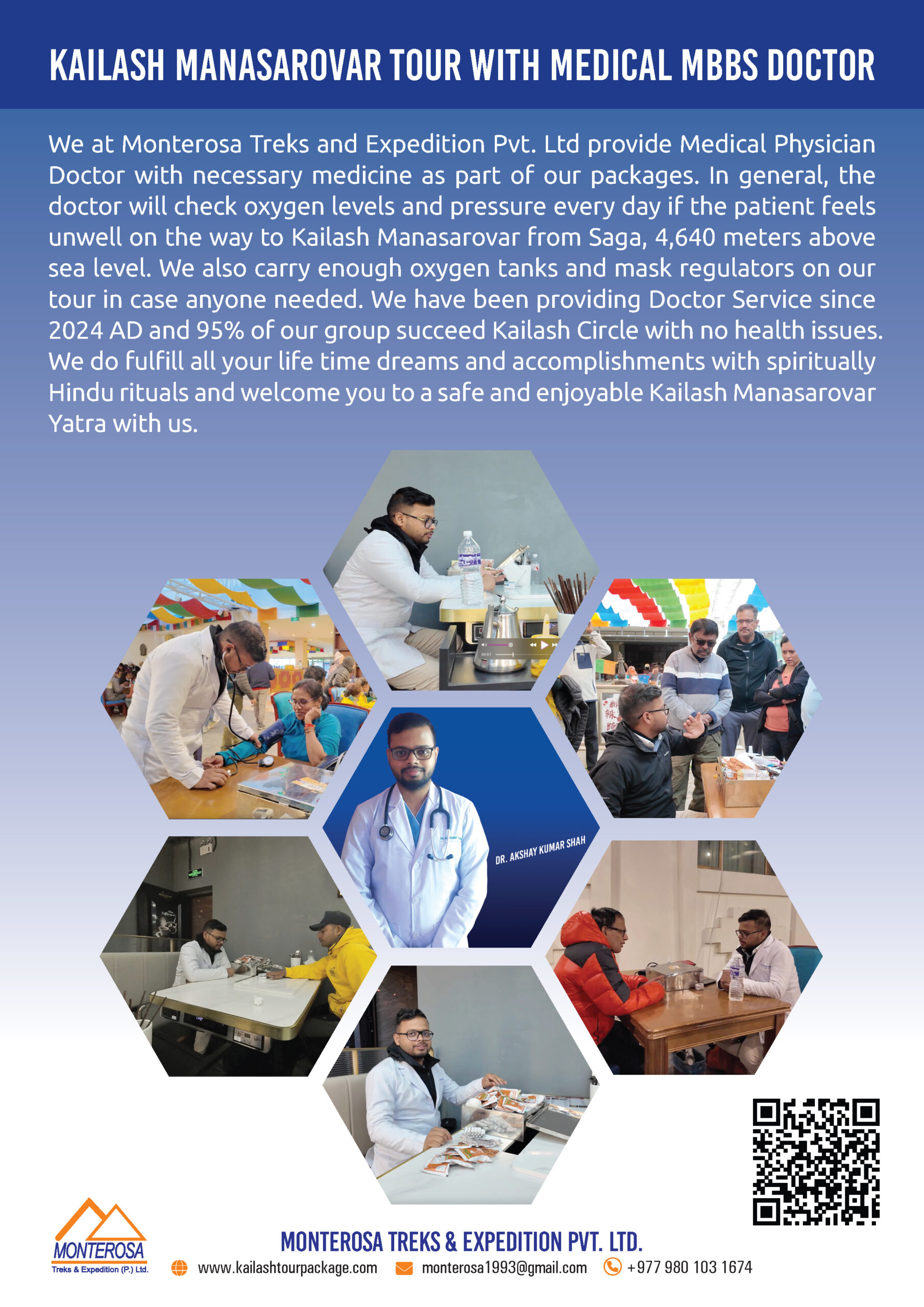 who organize Kailash Manasarovar tour with Doctor?